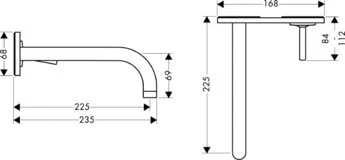Смеситель для раковины Axor Uno² 38115000 - фото 2