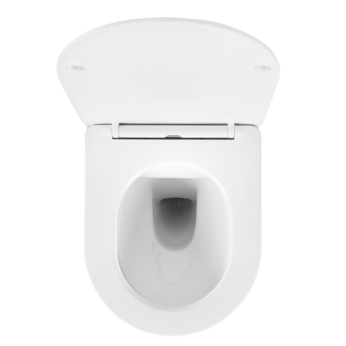 Унитаз подвесной Акватек Европа безободковый, недорогие, безободковые, сиденье с микролифтом , с антивсплеском - фото 5