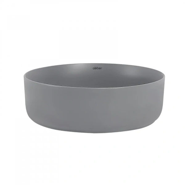 Раковина Abber Bequem 36 см серая матовая, накладные (на столешницу), пристенные - фото 3