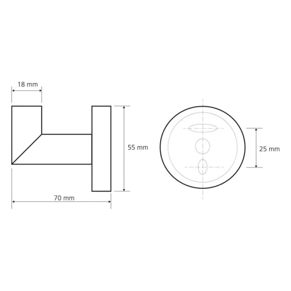 Крючок для ванной Bemeta Omega хром - фото 2