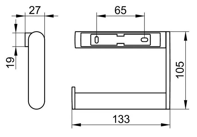 Бумагодержатель, нерж. сталь, Keuco Plan, в наличии - фото 2