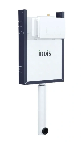 Бачок скрытого монтажа IDDIS Optima Home кнопка смыва белая - фото 1