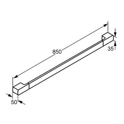 Полотенцедержатель Kludi E2 хром - фото 2