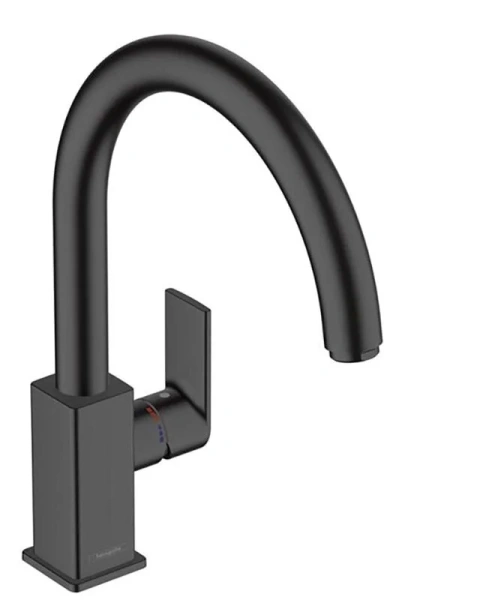 Смеситель для кухни Hansgrohe Vernis Shape черный матовый - фото 1