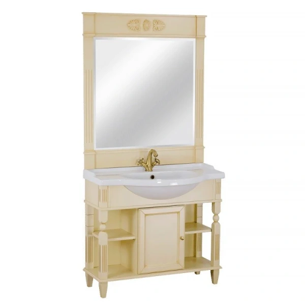 Тумба под раковину напольная Migliore Kantri 96 см Decape Sabbia