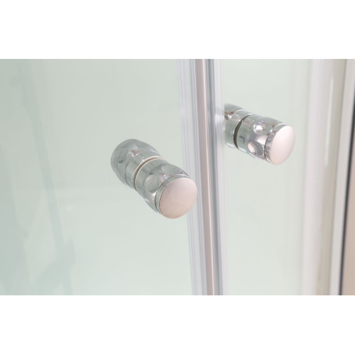 Душевая кабина Black&White Galaxy G8501 80x80 см профиль хром, со стеклянными задними стенками - фото 8