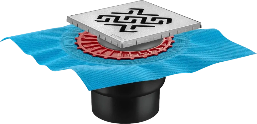 Душевой трап BERGES ZENTRUM Antik 465 15 см вертикальный выпуск - фото 1