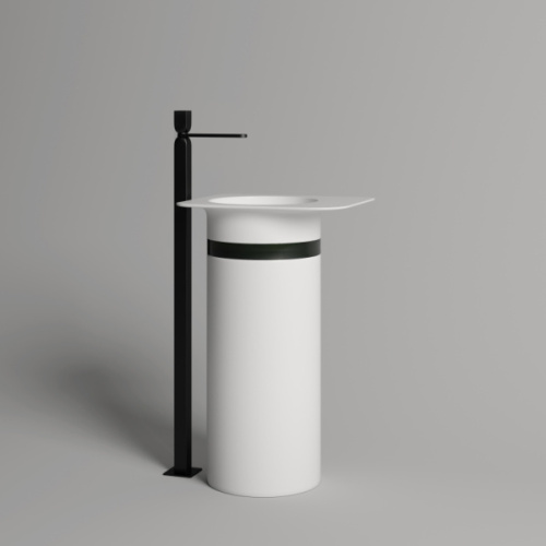 Раковина напольная Salini Ninfea 01 54,5 см белая - фото 2