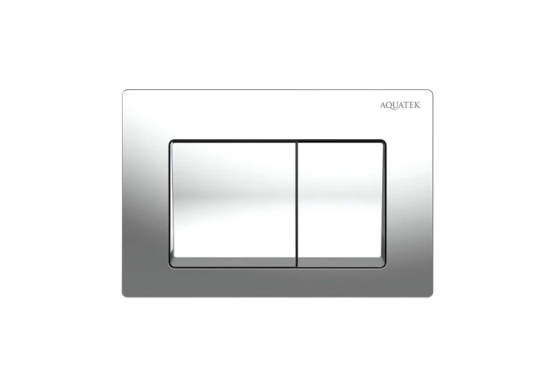 Клавиша смыва Акватек Small хром глянец - фото 1