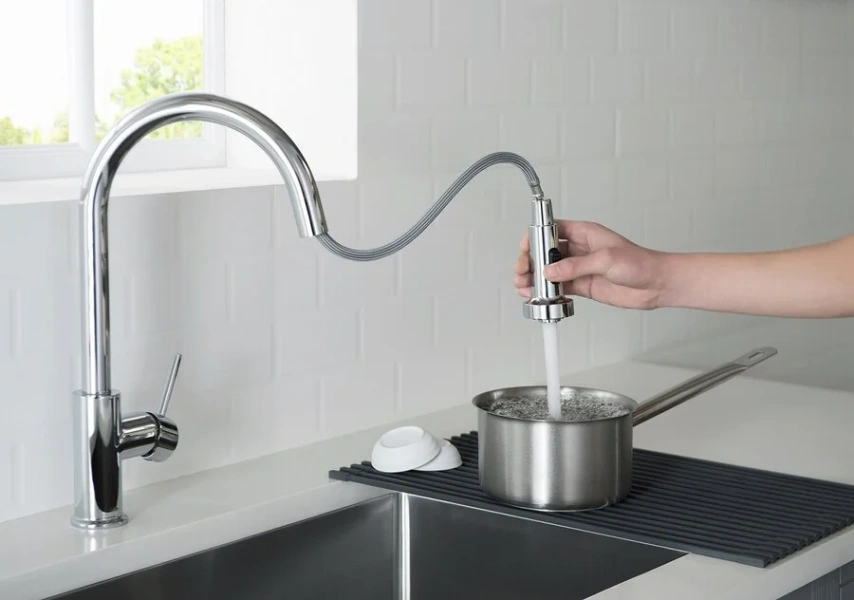 Смеситель для кухни Timo Saona 2316, высокие, округлая форма - фото 5