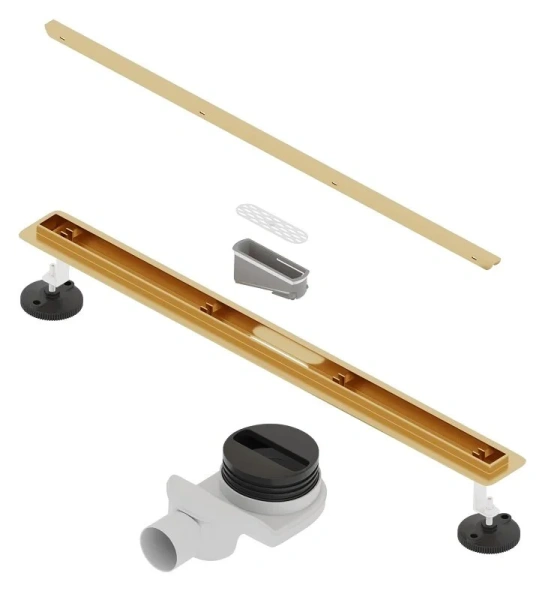 Душевой трап RGW SDR-54Gb 40 см золото Brush - фото 3