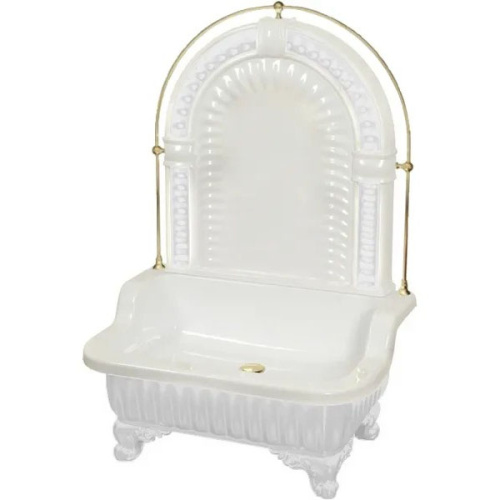 Раковина напольная Migliore Olivia Zampa белый/золото - фото 2