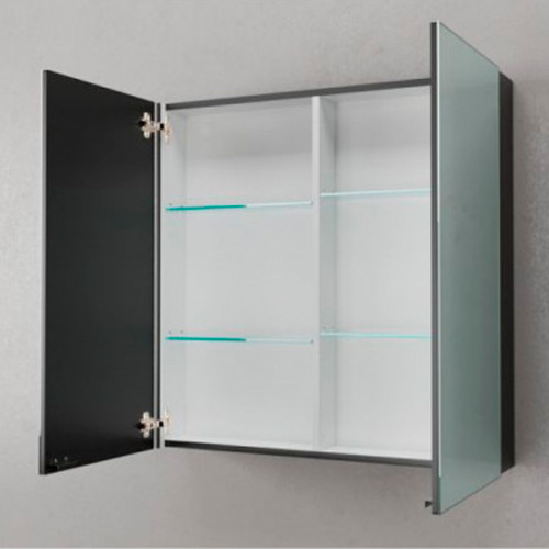 Зеркальный шкаф Velvex Klaufs 80 см черный, по запросу - фото 2