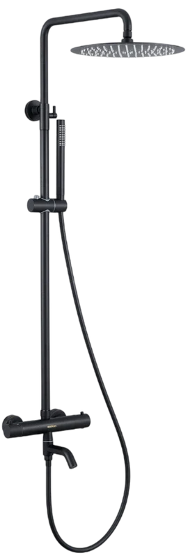 Душевая стойка Berges Kalisto 3R черная матовая - фото 1