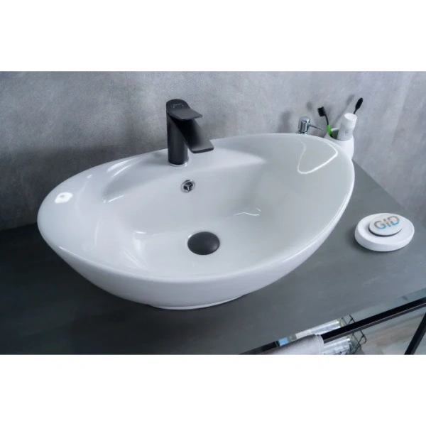 Раковина GID Lago N9018 59 см белая - фото 4