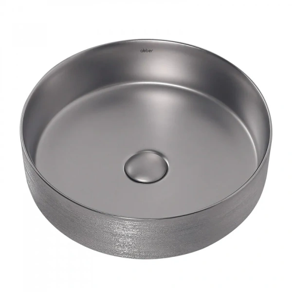 Раковина Abber Bequem 40 см серебро матовое, накладные (на столешницу), пристенные - фото 3