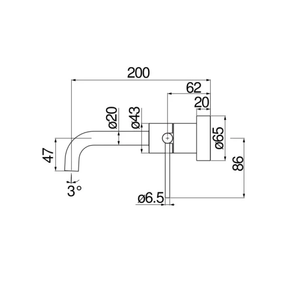 Смеситель для раковины Nobili Velis VE125198/1CR встраиваемый - фото 2