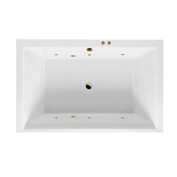 Ванна гидромассажная Excellent Crown Lux Soft 190 x 120 см, белый/бронза, WAEX.CRO19.SOFT.BR - фото 1