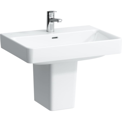 Раковина Laufen Pro S 65 см с 1 отверстием для смесителя, с отверстием перелива, подвесные, на полупьедестал, на пьедестал, пристенные - фото 3