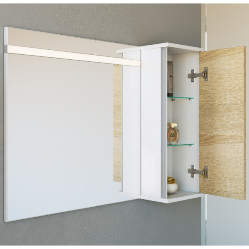 Зеркало с подсветкой Aqwella Майами 65 см прямоугольное - фото 2