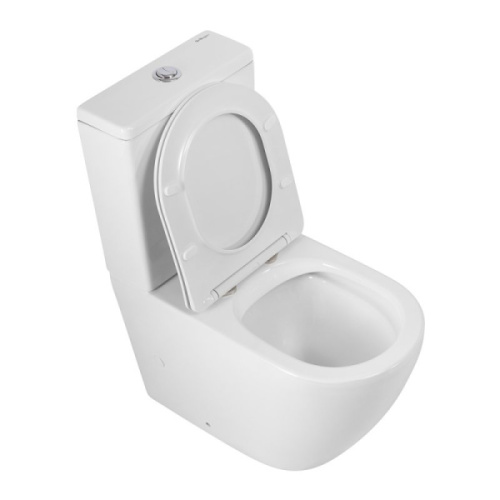 Унитаз-компакт BelBagno Sfera-R BB2141CPR/SC белый, безободковые, сиденье с микролифтом , низкие - фото 5