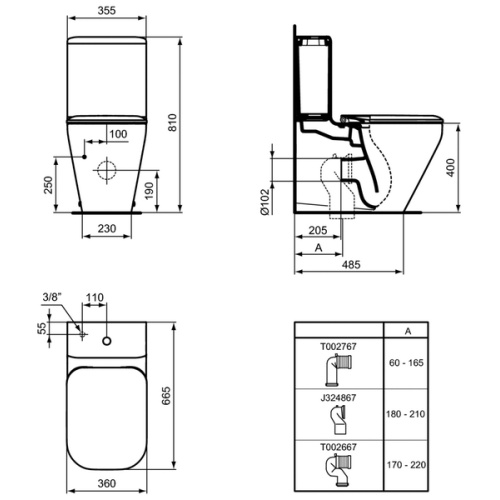 Схема, с горизонтальным, прямым выпуском, с прямым выпуском - фото 6