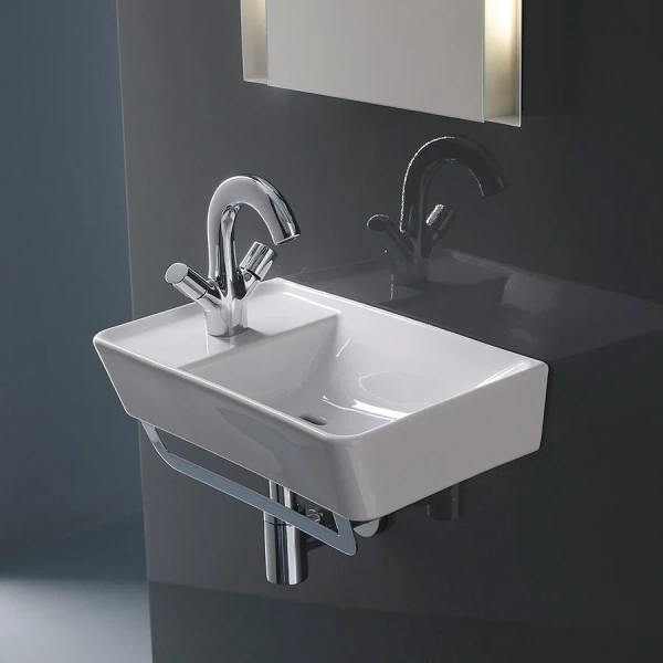 Раковина Jacob Delafon Reve 45 см белая, прямоугольной формы - фото 5