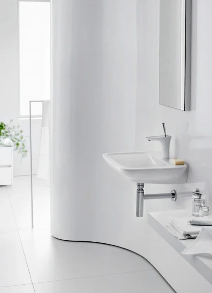 Смеситель для раковины Hansgrohe PuraVida белый/хром, современные, hi-tech - фото 3
