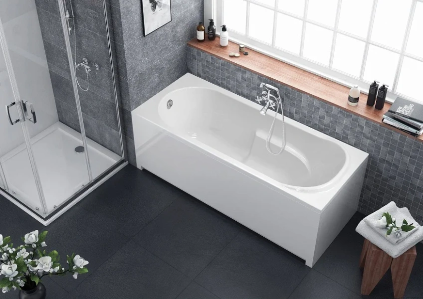 Ванна акриловая Berges Lumbo 160x75 см белая - фото 2