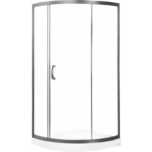 Душевой уголок Am.Pm Bliss L Solo Slide 90х90 см стекло прозрачное - фото 2