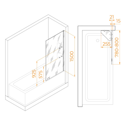 Схема, хромированный профиль - фото 5