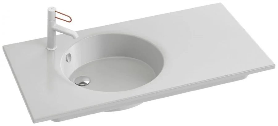 Раковина Jacob Delafon Odeon Rive Gauche 101 см подвесная - фото 1