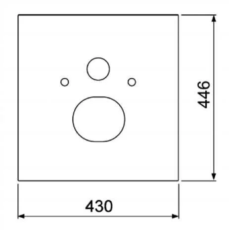 Нижняя стеклянная панель для установки унитаза-биде Duravit Senso Wash, цвет белый, Tece TECElux 9650103, для унитаза - фото 2