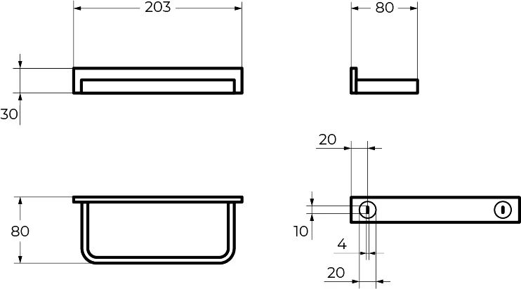 Полотенцедержатель Cezares Maxima хром - фото 2