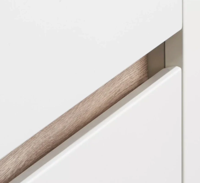 Тумба с раковиной Акватон Нортон 1A248901NT010 80 см с двумя выдвижными ящиками, окрашенные, под дерево - фото 9