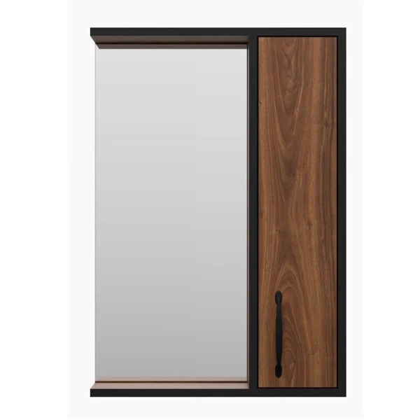 Зеркальный шкаф Misty Кедр 50 см правый - фото 3