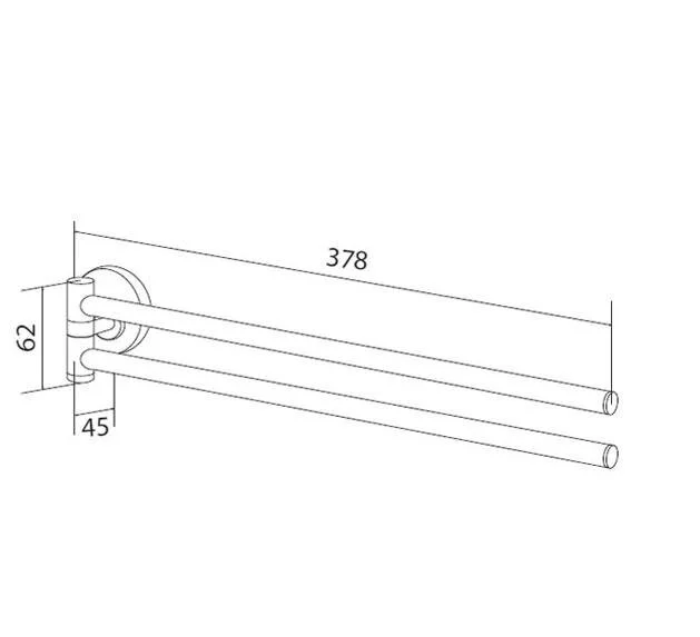 Полотенцедержатель Am.Pm Bliss L двойной - фото 2