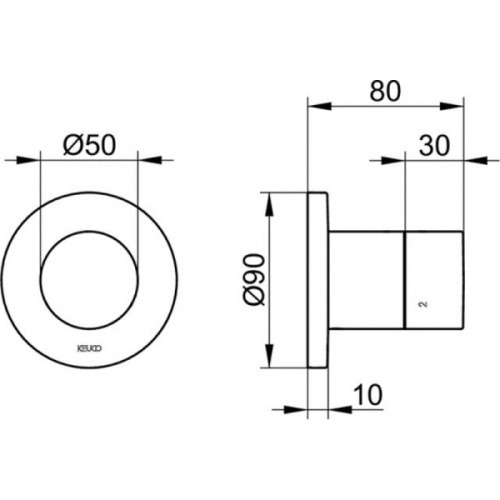Переключатель на 3 потребителя Keuco IXMO 59548 010001 - фото 2