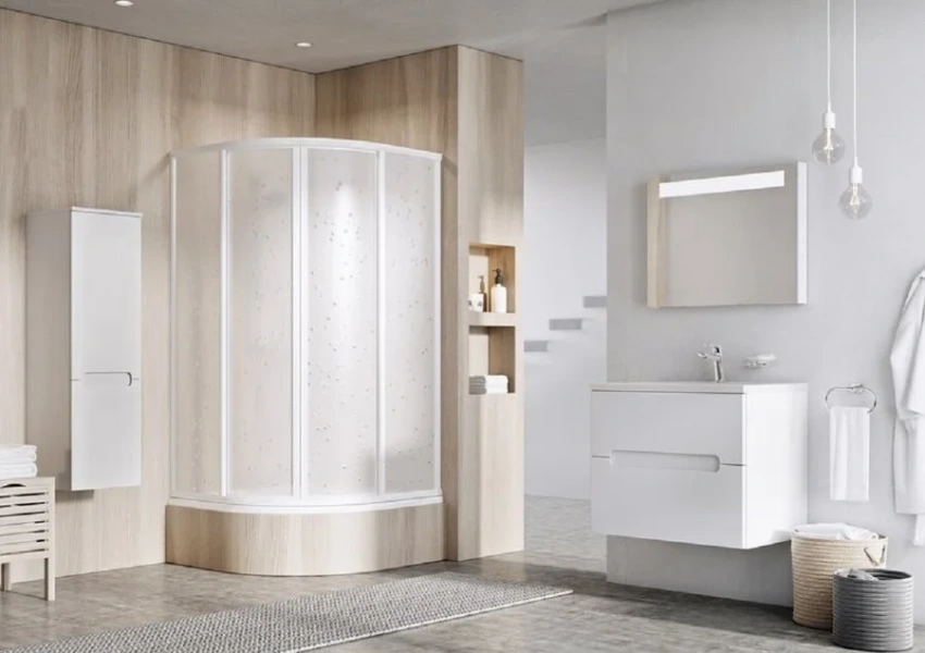 Душевой уголок Ravak Supernova Sabina 90x90 см профиль белый, матовый полистирол - фото 2