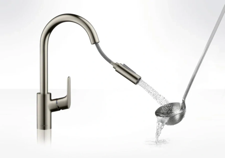Смеситель для кухни Hansgrohe Focus сталь - фото 4