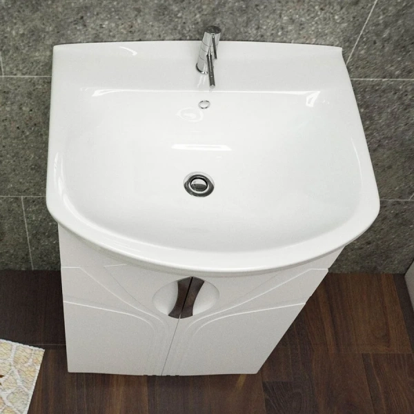 Раковина Ceramalux MNC 56 см фаянс - фото 1