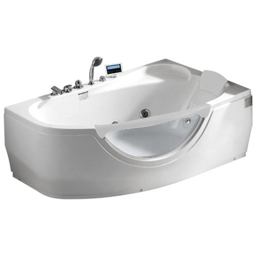 Ванна акриловая Gemy G9046 161х96 см, с гидромассажем, со смесителем на борту, большие, глубокие - фото 5