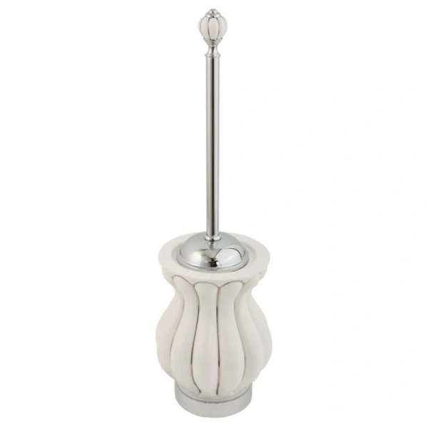 Ершик Migliore Olivia керамика с декором платина, хром - фото 1