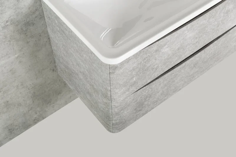 Тумба под раковину подвесная BelBagno Acqua 100 см cemento verona grigio - фото 3