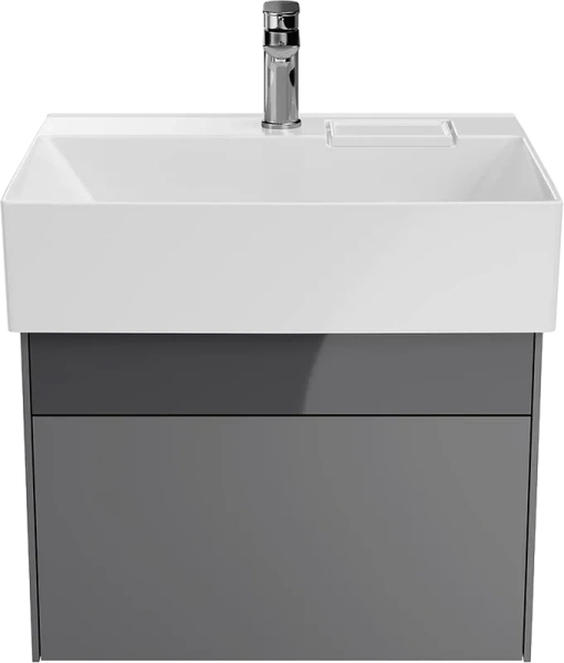 Тумба под раковину подвесная Kerama Marazzi Logica 60 см стальной серый - фото 1