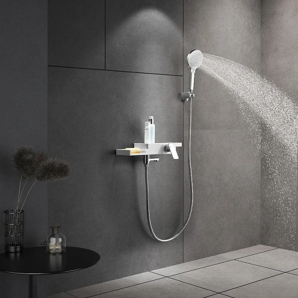 Смеситель для ванны Lemark Unibox хром/белый - фото 2