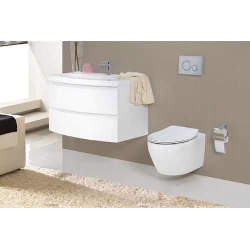 Унитаз подвесной BelBagno Prospero безободковый, фаянс, керамика - фото 8