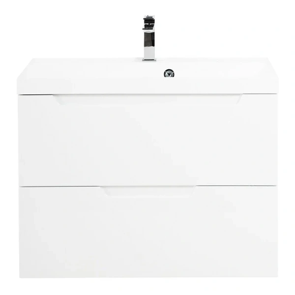 Тумба под раковину подвесная BelBagno Vittoria 90 см bianco lucido покрытие эмаль