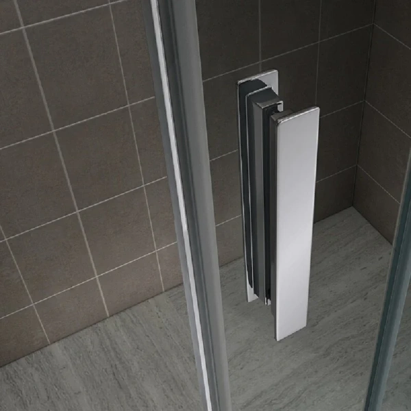 Душевая дверь в нишу Abber Komfort 120 см стекло прозрачное, раздвижные - фото 6