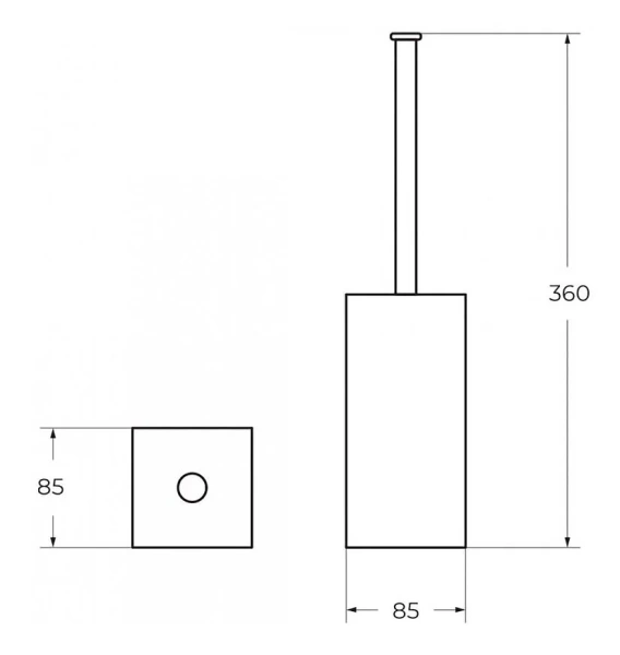 Ершик Art & Max Platino напольный, современные, hi-tech - фото 2